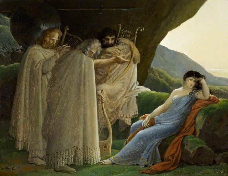 Malvina piange la morte del suo fidanzato Oscar - National Galleries of Scotland